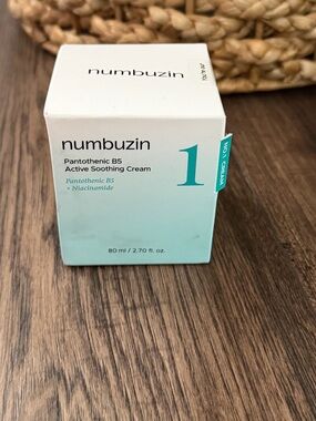 numbuzin No. 1 Pantothenic B5 Active Soothing Cream 80ml / 2.70 fl oz exp 12/27
